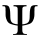 Greek letter 'psi'