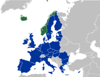 The EEA area as of 2010